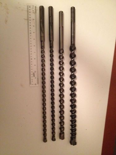 SDS MAXI CARBIDE DRILL BITS 20 - 22&#034; Long Four Bits