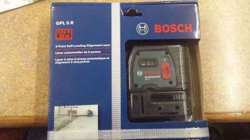 Bosch GPL5R 5 Point Self Leveling Alignment LASER LEVEL GPL 5 R Brand New Sealed