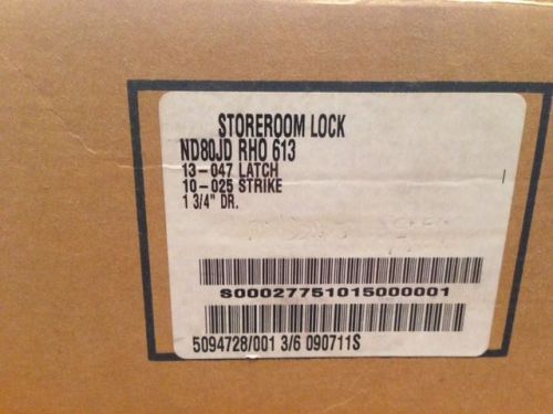 SCHLAGE ND 80 JD RHO 613 STOREROOM LOCK GRADE 1