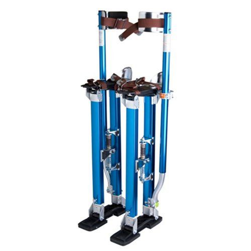 Drywall Stilts 24&#034;-40&#034; Aluminum Tool Stilt for Painting Painter Taping Blue