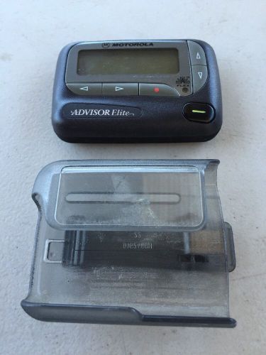 Vintage MOTOROLA Advisor Elite PAGER Beeper WITH HOLSTER