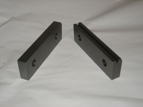 Kurt 6&#034;  Hardened Steel Grooved Jaw Plate Set