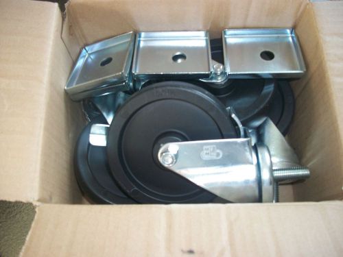 RESTAURANT EQUIPMENT CASTER WHEELS WITH BRAKE