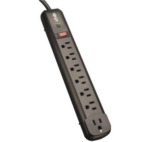 Tripp Lite TLP74RB Surge Protector - 7 Outlet