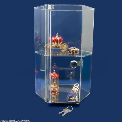 Revolving Rotating Display Case Acrylic 12 7/8&#034;