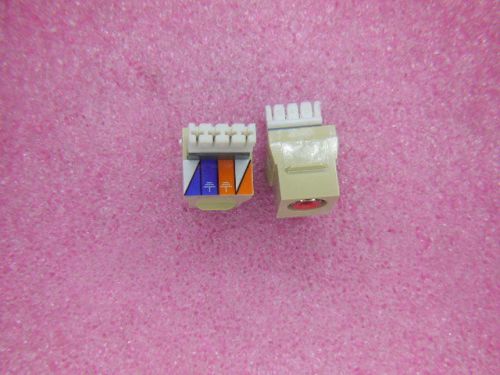 10 PCS HONEYWELL RCARIDCI RCA INSERT TO ICD RED INSULATORS IVORY