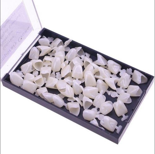 50Pcs Dental Temporary Crown Veneers Anteriors Front Synthetic Resin Teeth