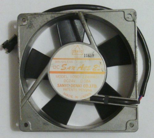 Sanyo Denki San Ace 25 109D1224M401 24VDC .08A Axial Fan 119mm