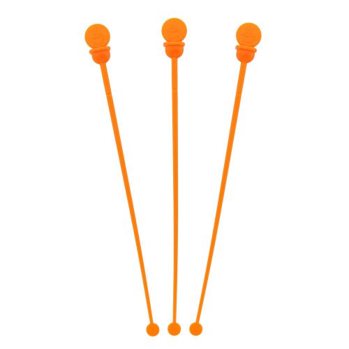 Stix-To-Go Orange Stir N Plug Stix, Package of 200, STRNPLUG-O