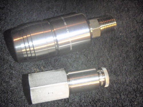 Swagelok instrumentation quick connectors male/female for sale