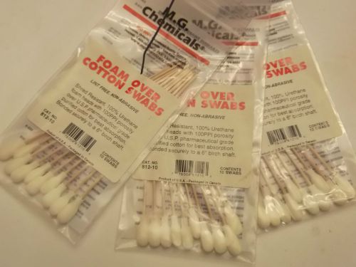 813-10 MG CHEMICALS FOAM SWABS SHRED RESISTANT 100% URETHANE  QTY 3 PKS OF 10