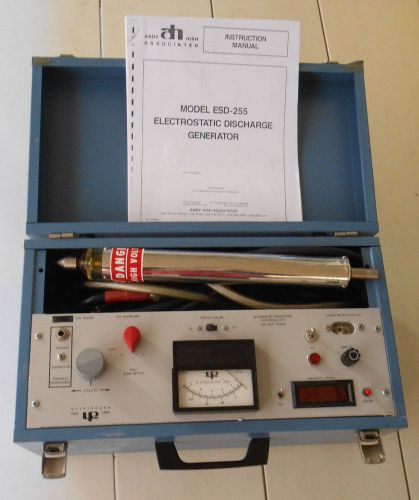 Andy HISH ESD 255 Electrostatic Discharge Generator W/ Probe &amp; Original Manual