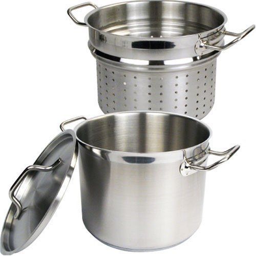 Winware Stainless 16 Quart Steamer/Pasta Cooker with Cover