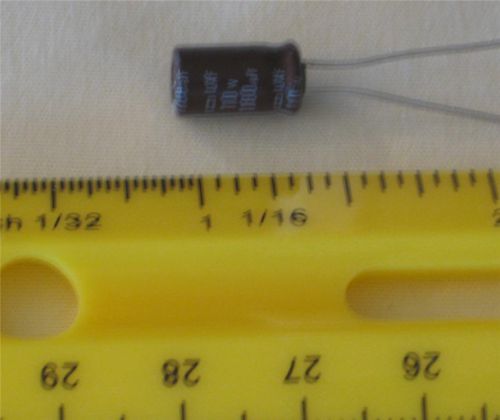 180uF 180 uF 10V Radial Electrolytic Capacitor ( Qty 100 ) *** NEW ***