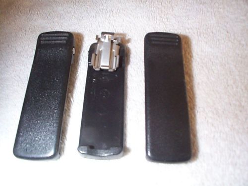 3 Used 2.5&#034; Motorola 4205524W01 Belt Clips for MTS2000 HT1000 HT1250