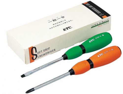 KTC / SOFT GRIP SCREWDRIVER SET (2PCS) / TD702 / MADE IN JAPAN