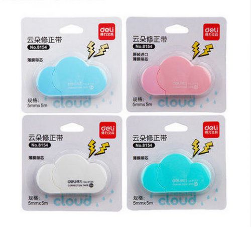 1PC Cloud Shaped Novelty White Correction Tape 5mmx5M