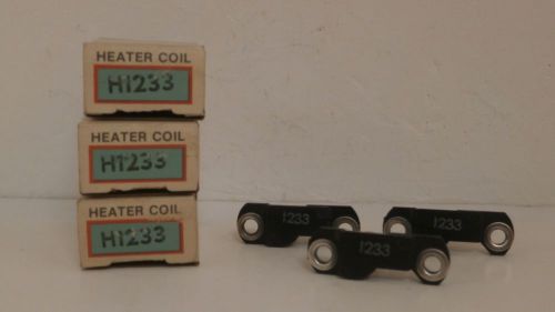 CUTLER HAMMER *SET OF 3* HEATER COILS  H1233 *NEW SURPLUS IN BOX