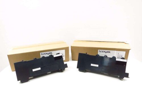 LOT 2 NEW GENUINE LEXMARK C540X75G WASTE TONER BOTTLES D524818