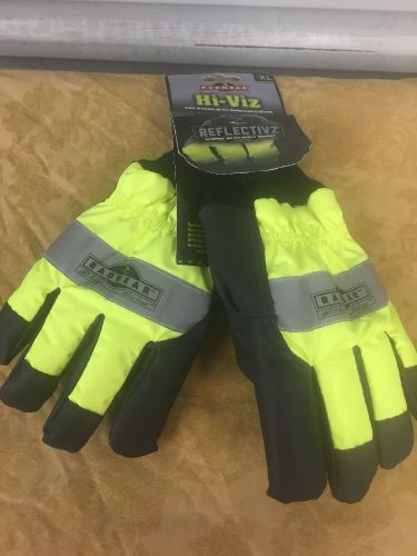 RADIANS RADWEAR SILVER SERIES HI-VIZ REFLECTIVE COLD WEATHER GLOVES RWG800 XL