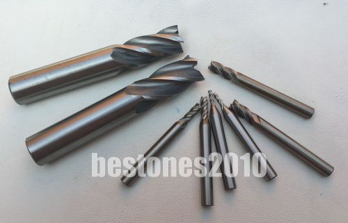 Lot 3pcs SWT 4Flute HSS Al End Mills Cutting Dia 14mm Shank Dia 12mm Endmills