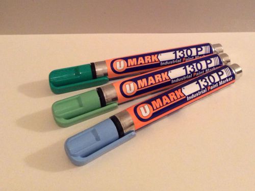 U Mark 130P Paint Markers Heavy Duty Potent Lot Of 3 HTF Graffiti NOS