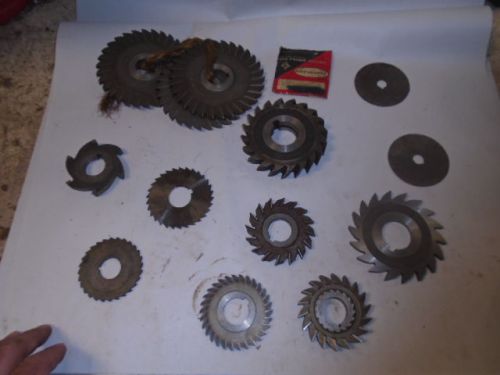 MACHINIST TOOLS LATHE Machinist Lot of Slitting Keyway Saw Blade s