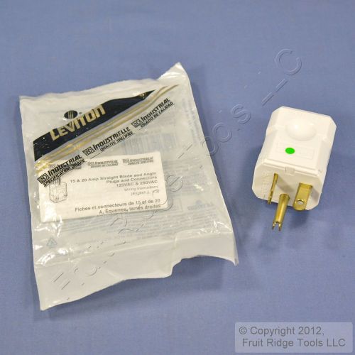 New Leviton HOSPITAL GRADE Python Straight Blade Plug NEMA 5-20P 20A 125V 8356-V