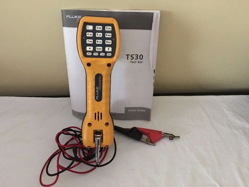 Fluke Networks TS30 Telephone Test Set with Angled Bed-of-Nails Clips