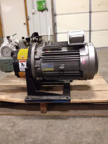 Mitsubishi 3PH Induction motor SF-HRVCA Yuken Vane pump PV2R1-12-F-RAR-41 #4855