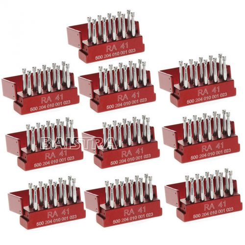 10X SBT Tungsten Steel Dental Burs Lab Burrs Tooth Drill RA 41