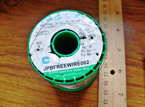 Item #147312 ALPHA Telecore Plus No Clean Lead Free Solder Wire .015