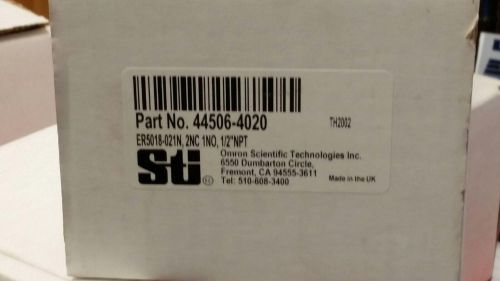 New omron sti safety rope pull switch 44506-4020 er5018-021n 2nc 1no 1/2&#034;npt for sale