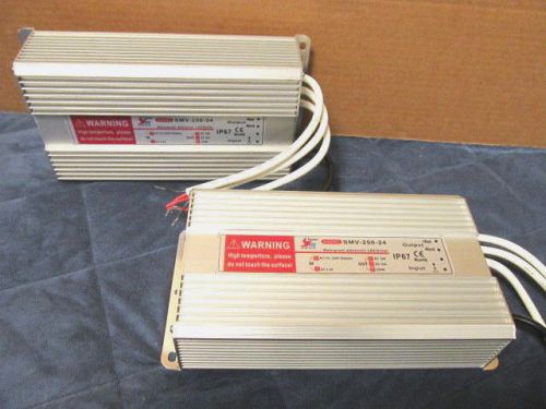 Lot of 2: Waterproof Electronic LED Driver, Model: SMV-250-24