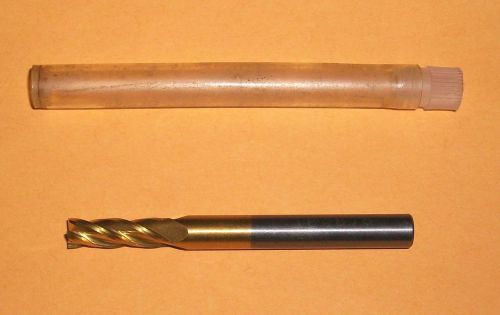 7/32 Solid Carbide End Mill 4 Flute Centercutting TiN Coated LOC 5/8 1/4 Shank