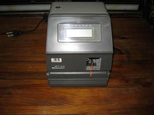 Acroprint att310 digital electronic totalizing time clock powers on as-is no key for sale