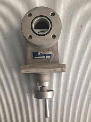 Airco 2&#034; FIG-5110-V Manual High Vacuum Aluminum Gate Valve ANSI 2&#034; Pipe Flange