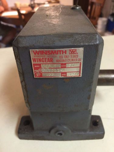 WINSMITH Model 200WT GEAR SPEED REDUCER 50:1 RATIO INPUT .53