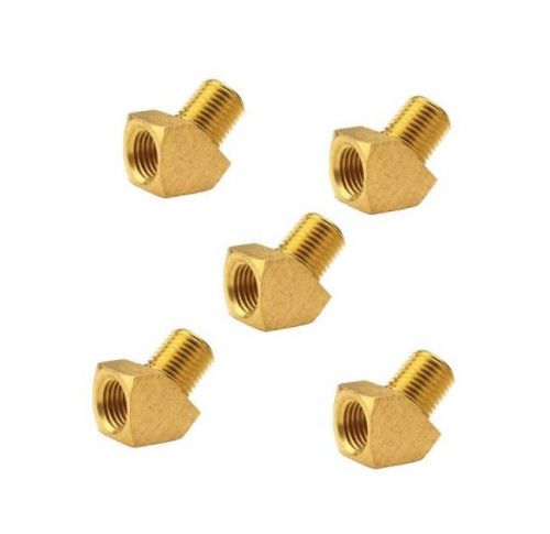 5 pack of 1/8&#034; pipe thread street elbow 45 degree solid brass fitting for sale