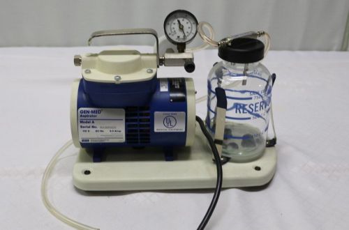 GEN-MED MODEL A ASPIRATOR / SUCTION PUMP WITH 750CC JAR