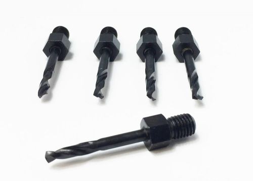 Threaded drill bits hss size #30 0.1285&#034; 135 degree split point 5 piece new for sale