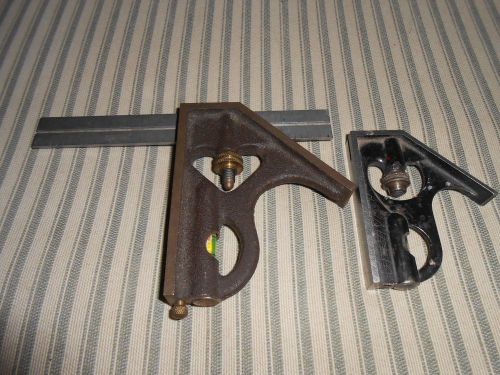 Starrett No. 4R Grad 6 Inch Hardened Rule Combination Tool Square NICE!