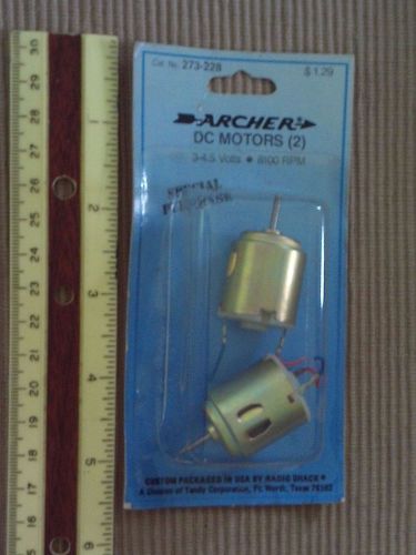 ARCHER DC MOTOR 3-4.5 VOLTS 8100 RPM (2 PACK)