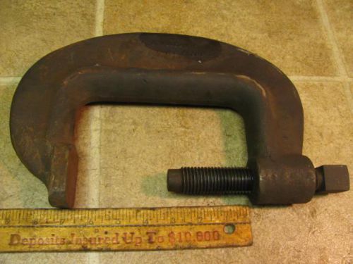 JH Williams Vulcan No 6 Heavy Service C Clamp Bridge Welding 6 1/2&#034; Opening