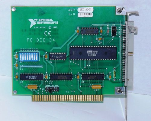 NATIONAL INSTRUMENTS PC-DIO-24 DAQ DIGITAL INTERFACE I/O ISA CARD 180710D-01