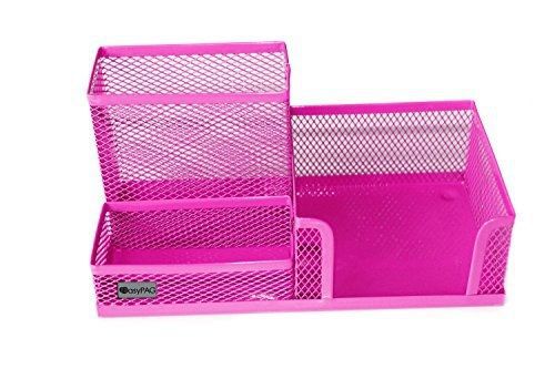 EasyPag EasyPAG Mesh Desk Organizer Office Accessories with Pen Holder ,Pink