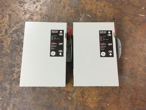 GE Heavy Duty Safety Switch: Cat # TC35321 : Model 10: Quantity (2)