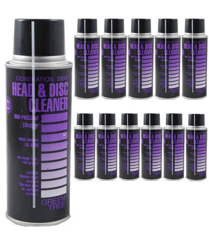 Head &amp; disc cleaner spray solvent 16oz can 3pc lot new for sale