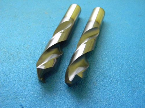 Hertel hms40087e 19/32&#034; x 2-5/8&#034; x 4-1/4&#034; cobalt tialn rh screw machine drills for sale