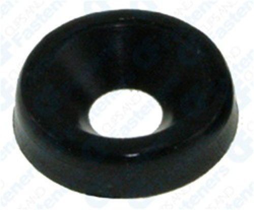 50 #6 Nylon Finishing Washers - Black